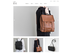 LE_BAS: handcrafted leather totes, backpacks, shoulder bags, satchels and wallets